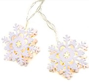 LED λαμπάκια σε σειρά Metal snowflakes (10) τεμάχια