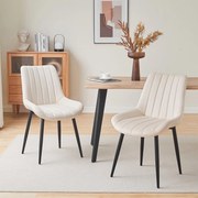 Καρέκλα Τραπεζαρίας (51x61x86) Spitishop Flavio Cream