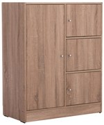 ΝΤΟΥΛΑΠΙ ΜΕ 4 ΑΠΟΘ.ΧΩΡΟΥΣ MATIN  SONAMA OAK ΜΕΛΑΜΙΝΗ 80x39,5x99,5Υεκ.