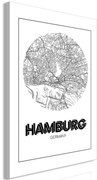 Πίνακας - Retro Hamburg (1 Part) Vertical - 40x60