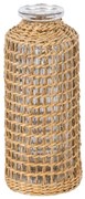 Βάζο Mandy 35623 Φ6x13,5cm Natural GloboStar Γυαλί,Bamboo