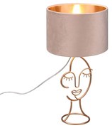 Πορτατίφ RL Lighting Mary R51221044 Χρυσό Ματ-Μπεζ