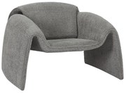 Πολυθρόνα LAFORGE C9679.01 Μεταλλικός Σκελετός με Γκρί Μπουκλέ Ύφασμα 100x83x66Υεκ. 100x83x66 εκ.