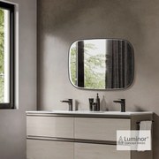 Luminor FIZ 60 Φωτιζόμενος καθρέφτης Led 50W 1799 LUMEN 60x80εκ Black Brushed