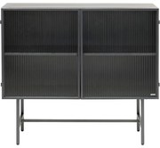 Μπουφές  San Diego Μεταλλικός Μαύρος 100x35x90εκ. - Μαύρο