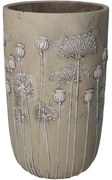 Κασπώ ArteLibre Λουλούδια Ιβουάρ Τσιμέντο 18x18x30cm