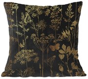 BLOSSOM ΔΙΑΚΟΣΜΗΤΙΚΟ ΜΑΞΙΛΑΡΙ POLYESTER ΜΑΥΡΟ ΧΡΥΣΟ 45x45cm - 025330