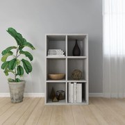 Ραφιέρα/Βιβλιοθήκη Γκρι Σκυροδέματος 66x30x98 εκ. Επεξ. Ξύλο 800346