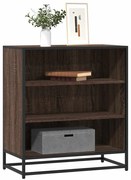 vidaXL Sideboard καφέ δρυς 68x35x76 cm Κατασκευασμένο ξύλο και μέταλλο