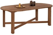 Τραπέζι Kutai HM9639 220x100x75cm Natural Ξύλο