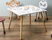 Tραπέζι Monsieur Madame με μολυβοθήκη και διαστάσεις 60x60x44cm - Δεν περιλαμβάνονται οι καρέκλες