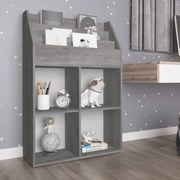 Παιδική Ραφιέρα Περιοδικών Γκρι Σκυρ. 71x30x114εκ. Επεξ. Ξύλο 339531