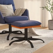 vidaXL Υποπόδιο Μπλε 60x60x36 εκ. Ύφασμα &amp; Συνθετικό Δέρμα