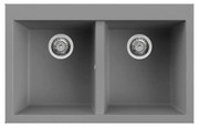 Νεροχύτης κουζίνας QUADRA 350 Titanium 73 ELLECI 79x50cm - LMQ35073