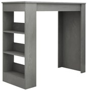 Τραπέζι Μπαρ Deep 0249653 120x50x100cm Grey Μοριοσανίδα, Μελαμίνη