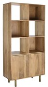 Ράφια DKD Home Decor Χρυσό Φυσικό Ξύλο από Μάνγκο 90 x 40 x 180 cm
