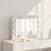 vidaXL Καθρέφτης Vanity  με LED φώτα Λευκό 60x45x18 εκ.