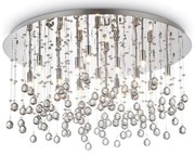 Φωτιστικό Οροφής-Πλαφονιέρα Moonlight 077819 80x36cm 15xG9 40W Chrome Ideal Lux