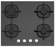 Davoline GGDS 400 Εστία Υγραερίου 59x52εκ Μαύρο Γυαλί