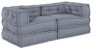 vidaXL Μαξιλάρι 2 pcs Γκρι 70 x 70 x 54 εκ Πολυεστέρας