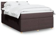 ΚΡΕΒΑΤΙ BOXSPRING ΜΕ ΣΤΡΩΜΑ ΣΚΟΥΡΟ ΚΑΦΕ 140X190 ΕΚ. ΥΦΑΣΜΑΤΙΝΟ 3289768