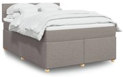 ΚΡΕΒΑΤΙ BOXSPRING ΜΕ ΣΤΡΩΜΑ TAUPE 140X200 ΕΚ. ΥΦΑΣΜΑΤΙΝΟ 3286707