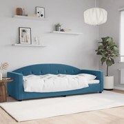 vidaXL Καναπές Κρεβάτι Μπλε 80 x 200 εκ. Βελούδινος