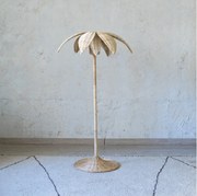 Φωτιστικό Δαπέδου PALM  Rattan/Μέταλλο 45x45xΗ138 cm Αμπαζούρ 75x75x25cm E27 Max60W Hintsdeco Collection