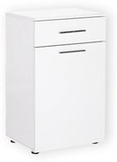 Καλάθι απλύτων Diamond Megapap σε χρώμα λευκό 52x38x83εκ. GP009-0049