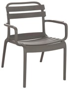 Καρέκλα - Πολυθρόνα KORVER C6333.05 Πολυπροπυλένιο Dark Olive Green 63,5x65x76Υ εκ. 63.5x65x76 εκ.