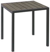 Τραπέζι Αλουμινίου Mε Polywood 223938 68x68x72cm Grey