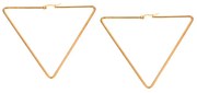 Σκουλαρίκια Senza Steel 7 cm Gold Plated