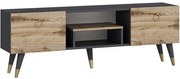 Έπιπλο Τηλεόρασης Irma 505CRL1712 150x29,6x41,6cm Natural-Anthracite