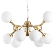 Φωτιστικό Οροφής Nodi 241036 80x53/262cm 9xE14 40W Gold Ideal Lux