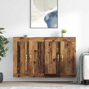 vidaXL Ντουλάπα τοίχου Επιτοίχιο 2 pcs Παλιό ξύλο 69,5 x 34 x 90 εκ.