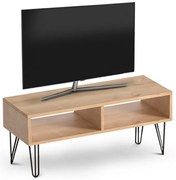 Έπιπλο τηλεόρασης Fiona Megapap από μελαμίνη χρώμα oak 90x30x41εκ.-GP022-0009,1