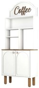 Ντουλάπι Kουζίνας Bohem 845HCT5819 81,3x35x203cm White Μοριοσανίδα, Μελαμίνη