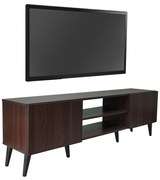 Έπιπλο τηλεόρασης Icarus pakoworld μελαμίνης καρυδί-wenge 150x32x46εκ
