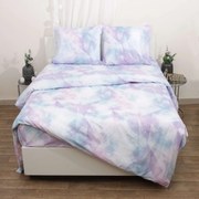 Σεντόνια Σετ 4Τμχ. Γκάλαξυ Viopros King Size 280x270cm Χωρίς Λάστιχο 100% Cotton
