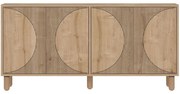 Μπουφές Arventa 327ODS1359 150x36x73cm Oak Μοριοσανίδα, Μελαμίνη