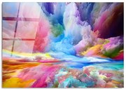 Πίνακας Γυάλινος 123BZM1286 100x70cm Multi Wallity Οριζόντιοι Γυαλί