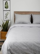 Σετ Σεντόνια Cotton Feelings 920 Grey Διπλό με λάστιχο (150x205+30)