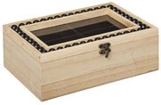 Μπιζουτιέρα Safari 07.173473 24x17x9cm Natural-Black Wood