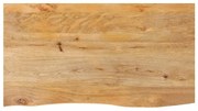 vidaXL Επιφάνεια Τραπεζιού 100x60x2,5 εκ. Live Edge Μασίφ Ξύλο Μάνγκο