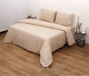 Σετ Παπλωματοθήκη Μονή 160x240 3100 Φανέλλα Μπεζ Viopros
