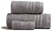 Πετσέτα Premio Light Grey Melinen Σώματος 80x150cm 100% Πενιέ Βαμβάκι