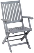 Πολυθρόνα Πτυσσόμενη ESP-A-02EN Light Grey 56X62X97cm
