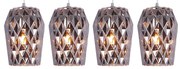 Φωτιστικό Οροφής Πολύφωτο Homelighting Luca 77-3723 Smoked Grey
