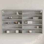 vidaXL Βιτρίνα Γκρι Sonoma 100x15x58 εκ. από Επεξεργασμένο Ξύλο