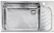 Sanitec Stainless Steel Sinks 11753 Ανοξείδωτος Νεροχύτης 80cm με ποδιά αριστερά